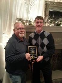 Gale being recognized for 30 years of employment in 2013